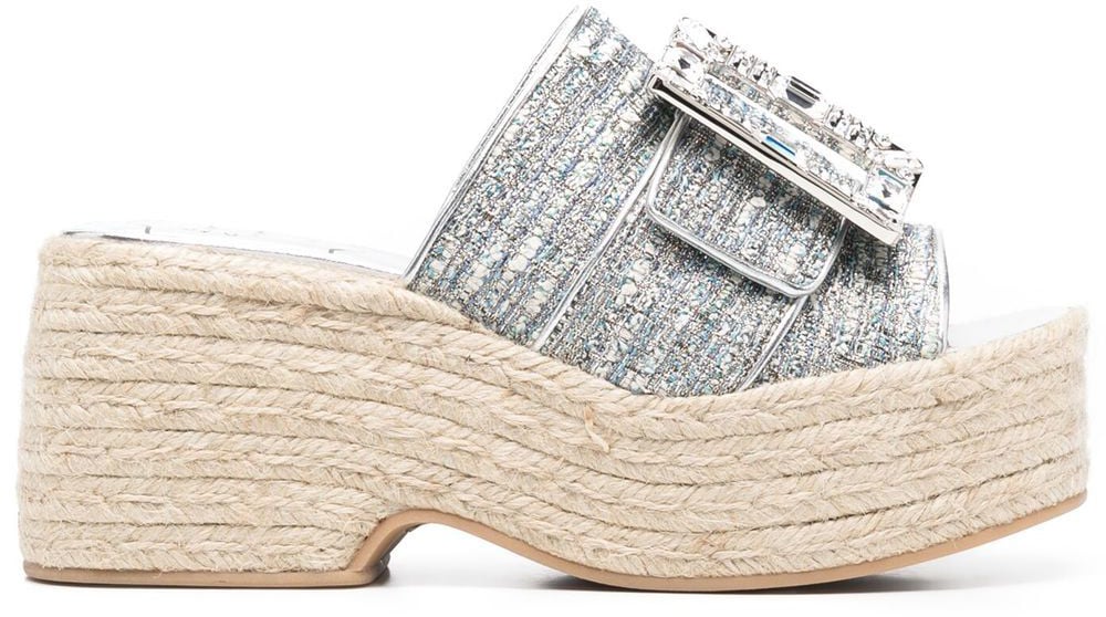 Roger Vivier Sandals Clear Blue Blauw