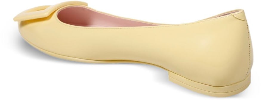 Roger Vivier Flat Shoes Yellow Geel