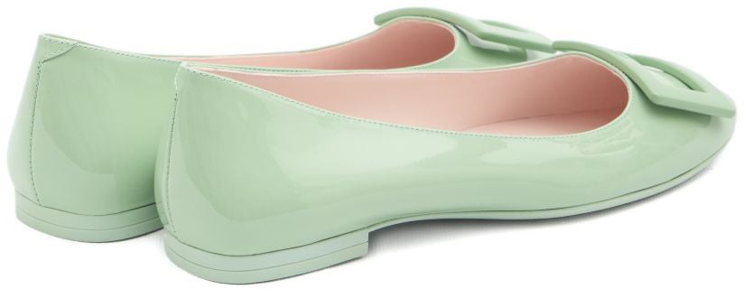 Roger Vivier Flat Shoes Green Groen