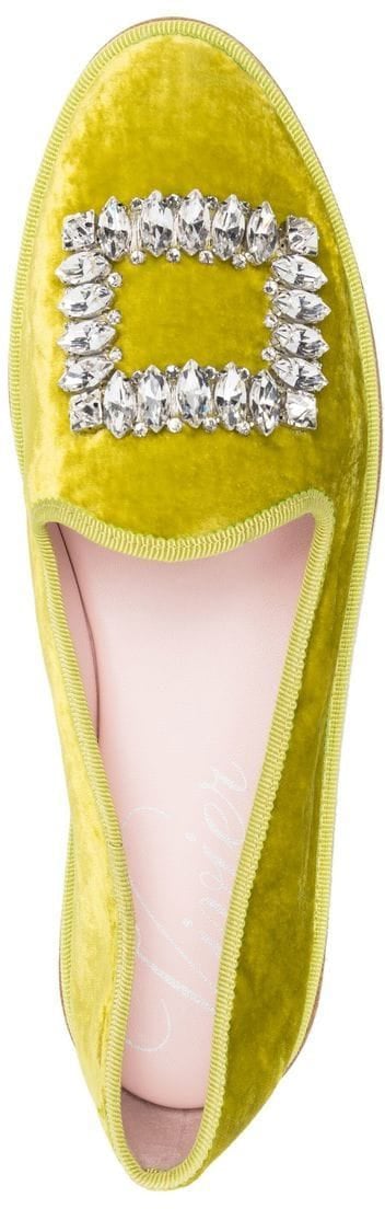 Roger Vivier Flat Shoes Green Groen