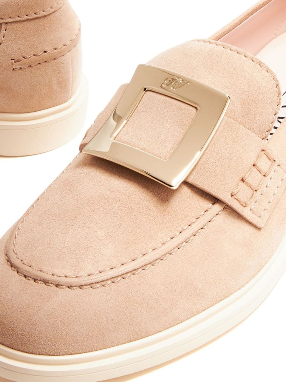 Roger Vivier Flat Shoes Beige Beige