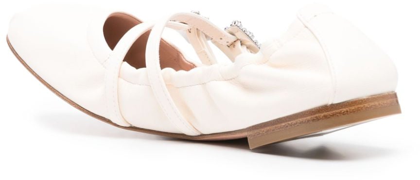 Roger Vivier Flat Shoes White Wit