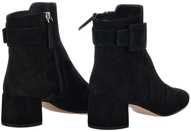 Roger Vivier Ankle-Length Boots With Pointed Toe Zwart