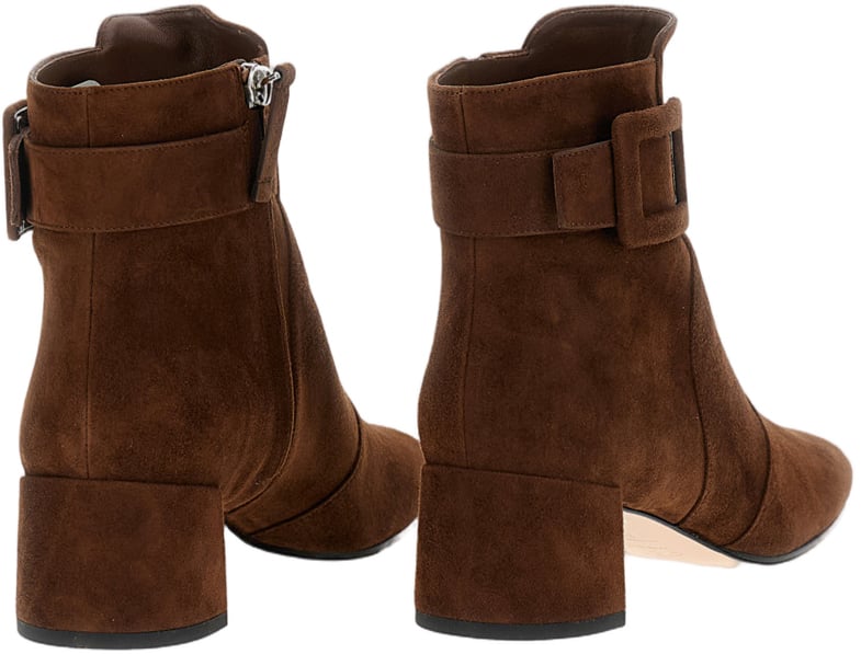 Roger Vivier Classic Brown Boots With Rounded Toe Bruin
