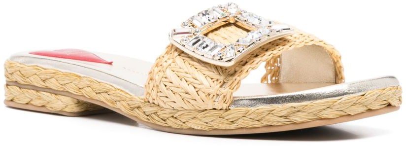 Roger Vivier Sandals Leather Brown Bruin