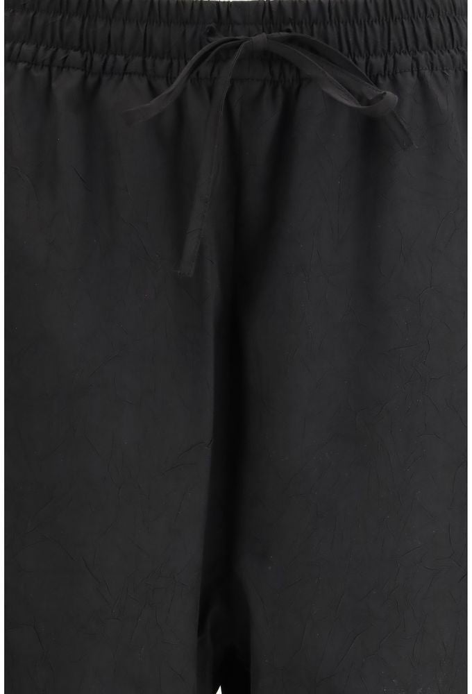 Rohe Black Polyester Joggers (Workout Pants) Zwart