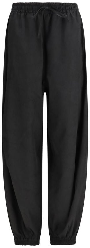 Rohe Black Polyester Joggers (Workout Pants) Zwart