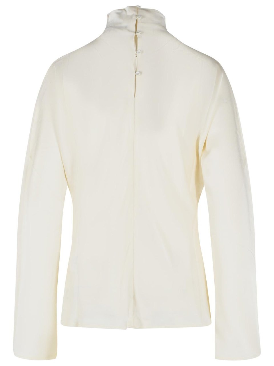 Rohe Cream Acetate Blend Blouse Neutraal