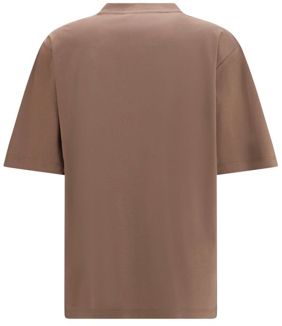 Rohe Brown Cotton T-Shirt Blauw