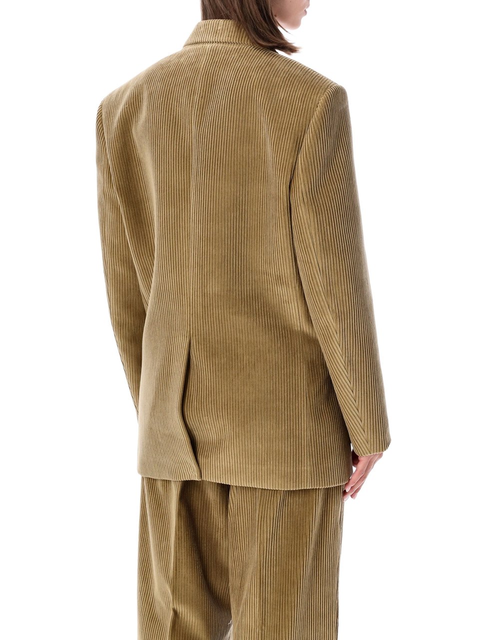 Rohe Velvet Oversize Corduroy Button Blazer Bruin
