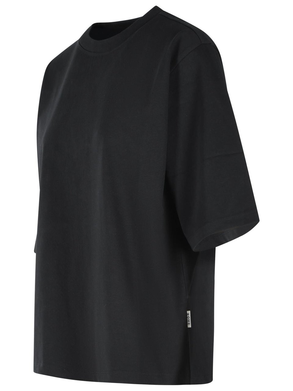 Rohe Black Cotton T-Shirt Zwart