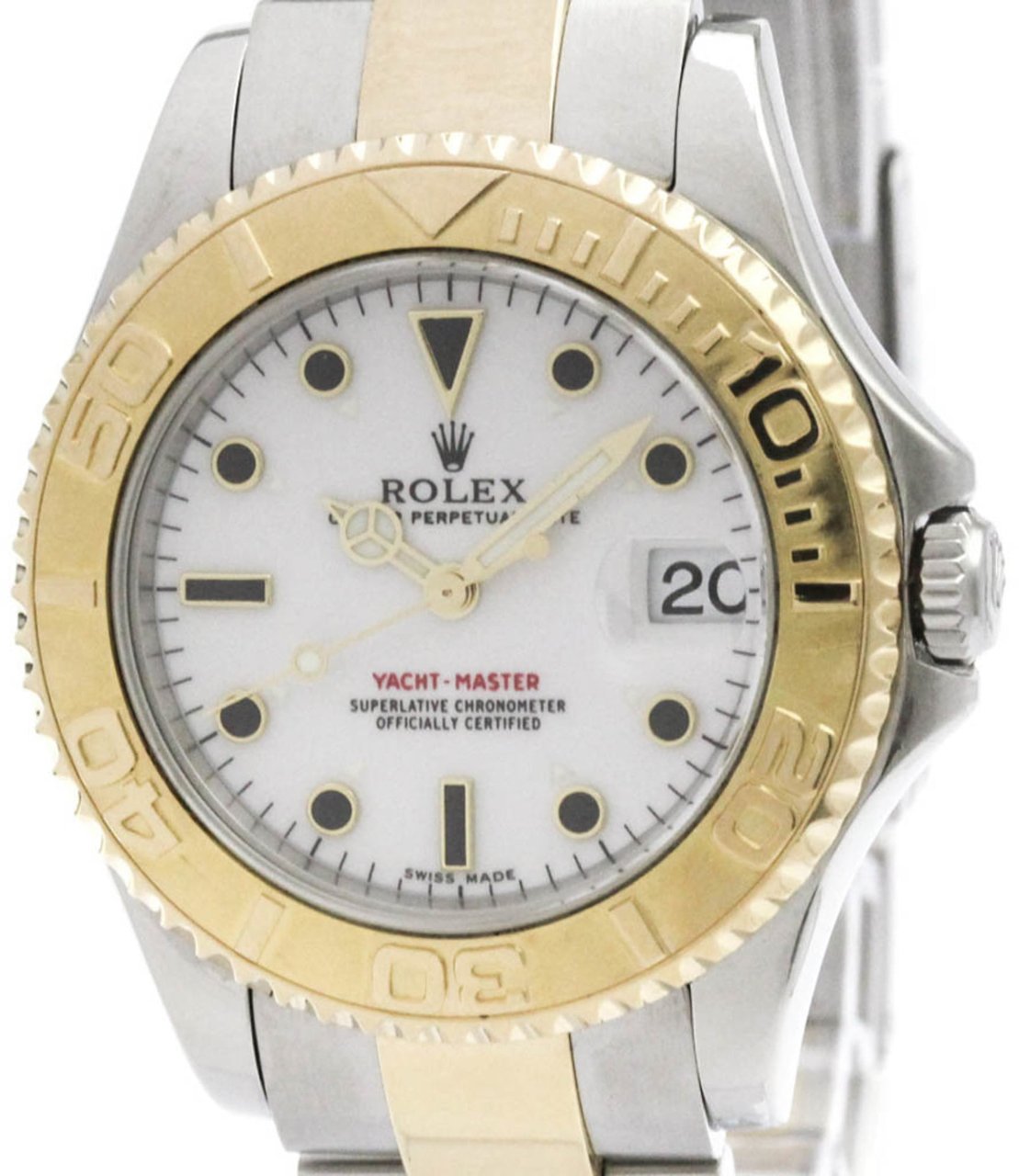 Rolex Oyster Perpetual Yacht-Master Automatic Watch Stainless Steel and Yellow Gold 35 Divers