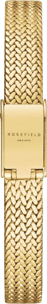 Rosefield Rosefield Horloge MCGMG-M03 Mini Small Edit Staal met Geelgouden Plating Quartz en Zirkonia 20mm Goud