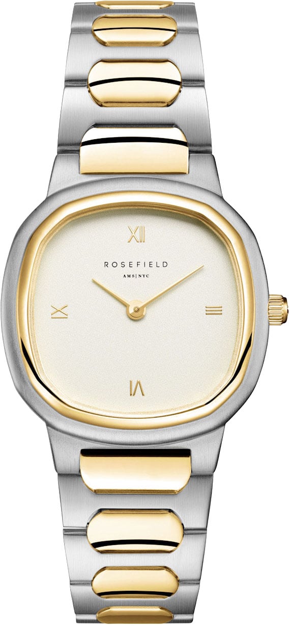 Rosefield Rosefield Horloge ORCDSD-OR03 Gaia Duotone Staal Bi-color Quartz 30mm Divers
