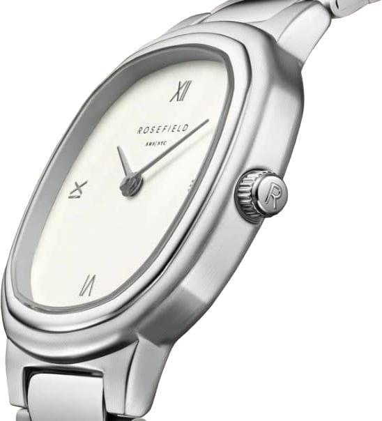 Rosefield Rosefield Horloge ORCSSS-OR02 Gaia Roman Indexes Staal Quartz 30mm Zilver