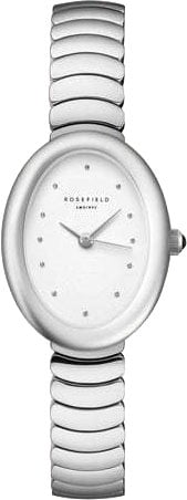 Rosefield Rosefield Horloge OVWSSS-OV20 Ovale Evolution Zilverkleurig Quartz 29mm Zilver