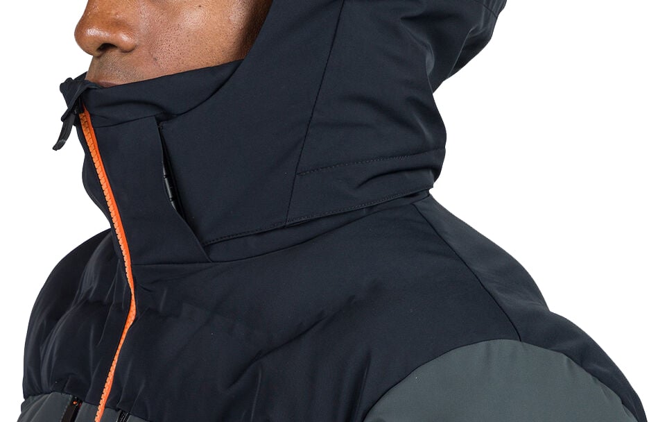 Rossignol Men Blackside Puffy Ski Jacket N Onyx Grey Zwart