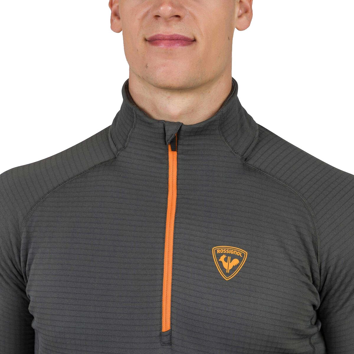 Rossignol Men BlackSide Fleece Pully HZ N Onyx Grey Grijs