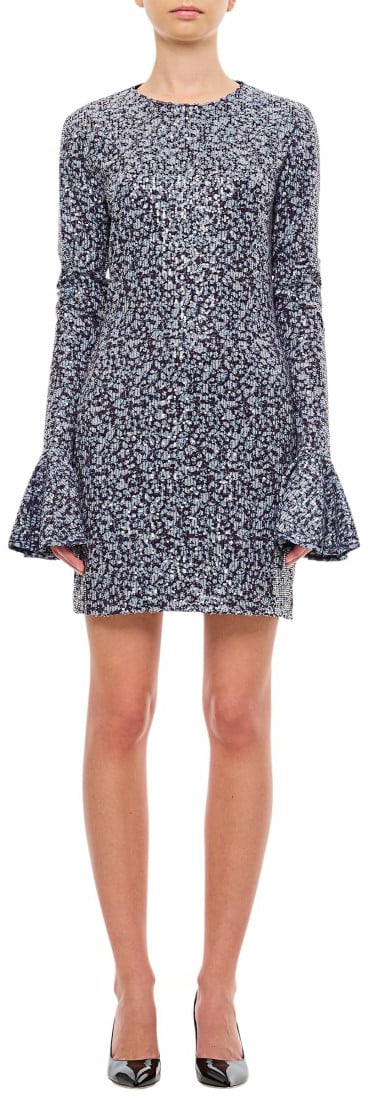 Rotate Mini Sequin Dress Grijs