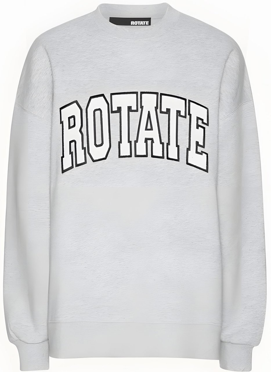 Rotate Sweaters Light Grey Melange Grijs