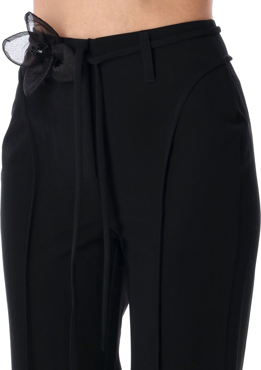 Rotate High Waist Roses Pant Nero Zwart