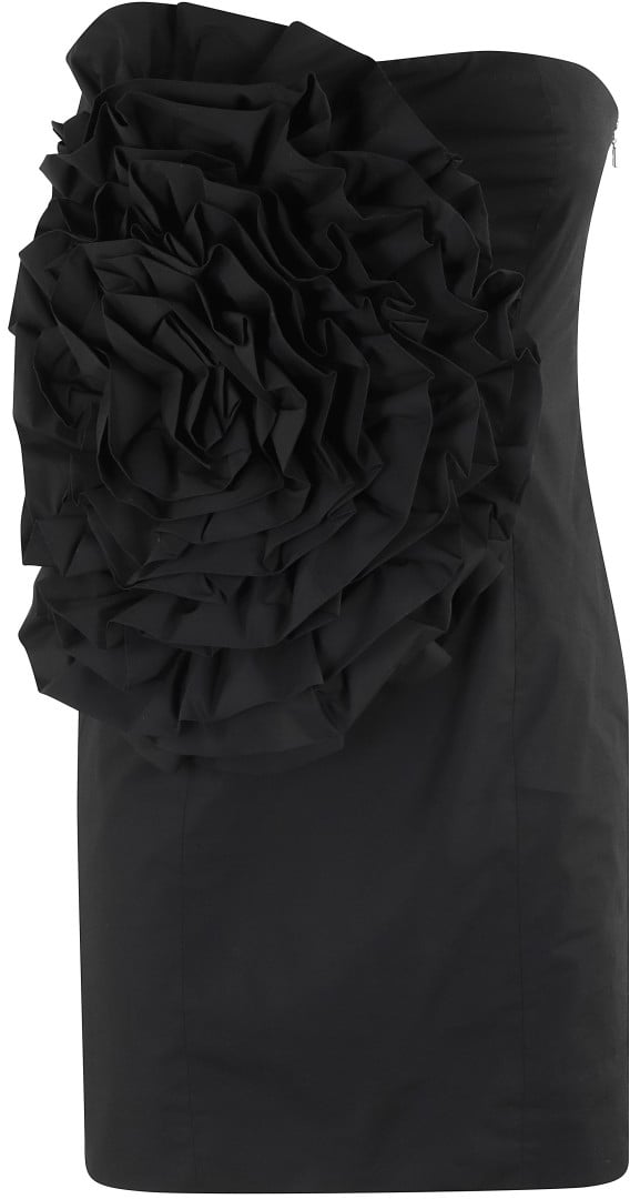 Rotate Big Flower Mini Dress Zwart