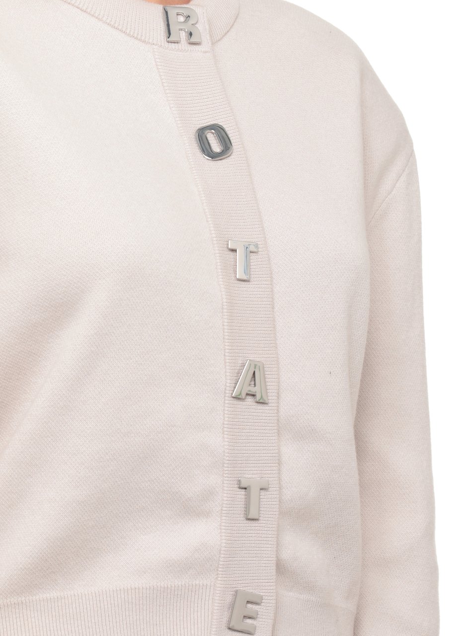 Rotate Sweaters Beige Wit