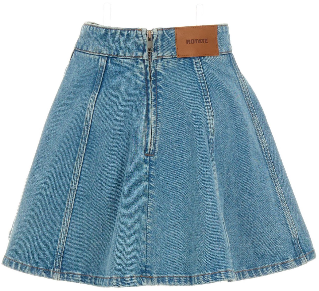 Rotate Skirts Vintage Blue Denim Blauw