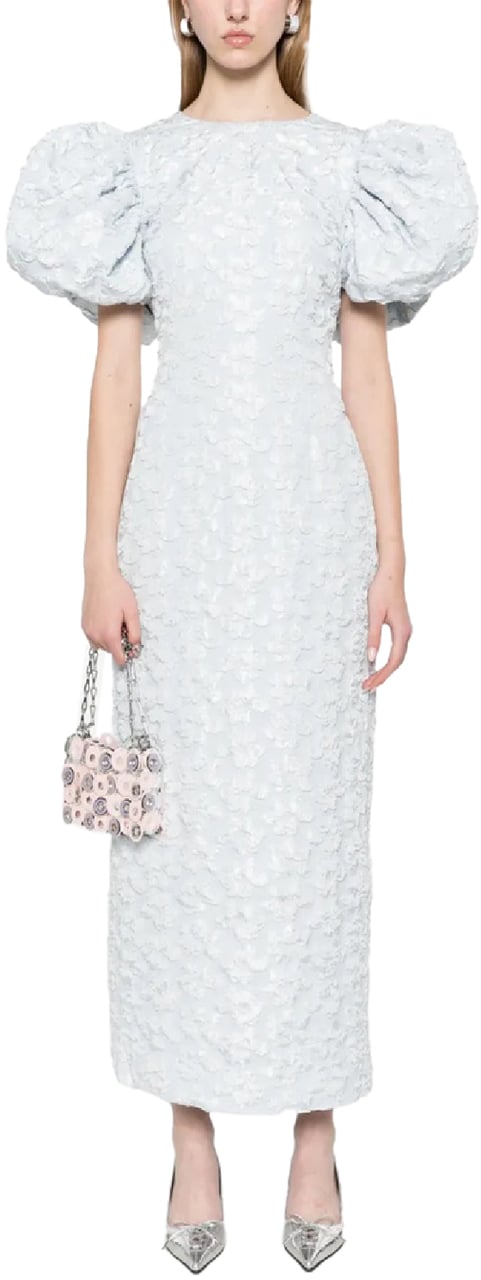 Rotate jacquard midi puffy dress divers Divers