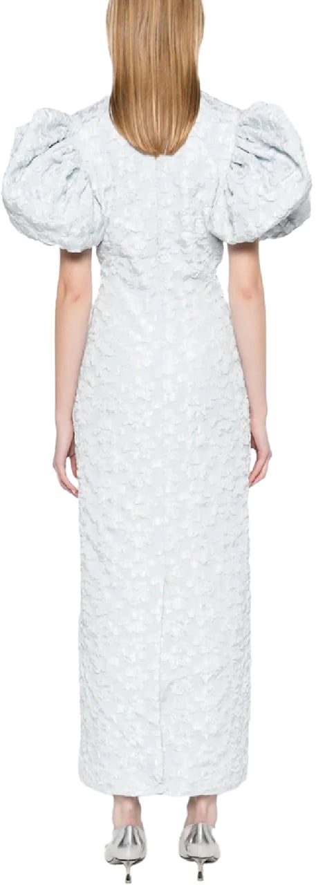 Rotate jacquard midi puffy dress divers Divers