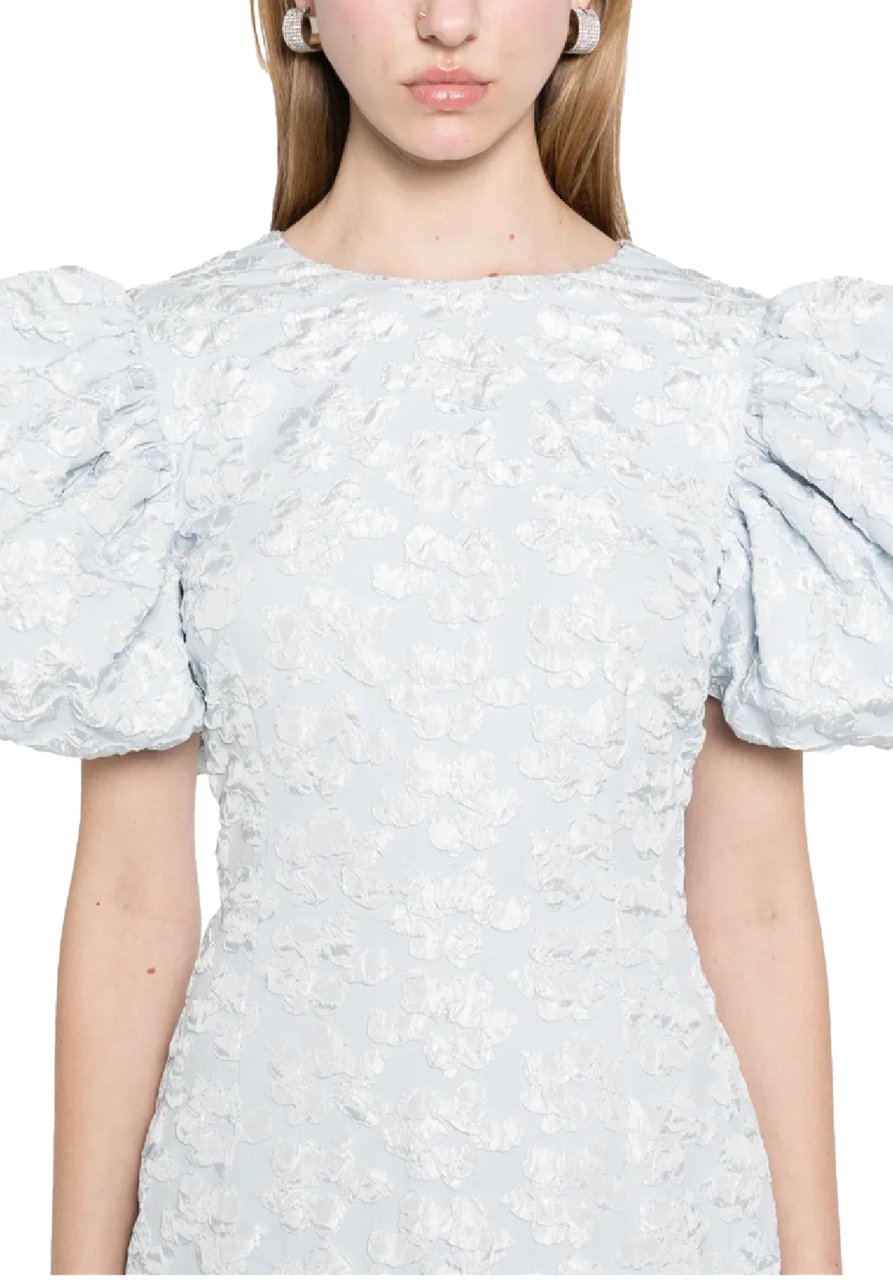 Rotate jacquard midi puffy dress divers Divers