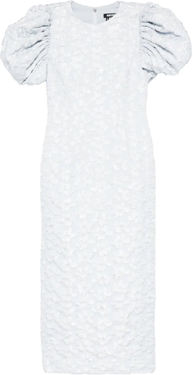 Rotate jacquard midi puffy dress divers Divers