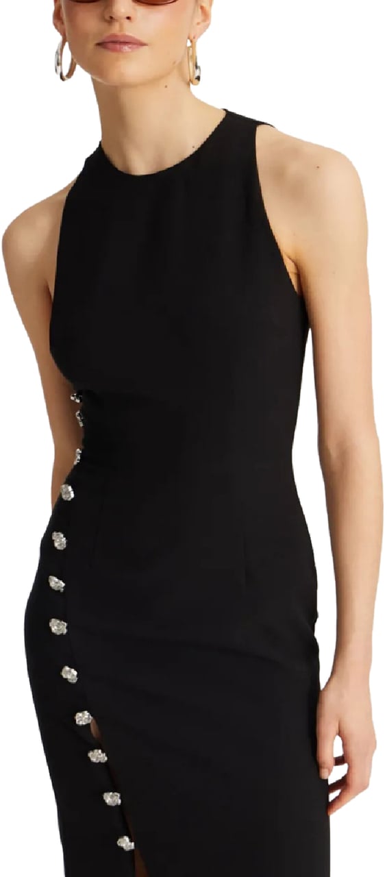 Rotate crepe button dress divers Divers