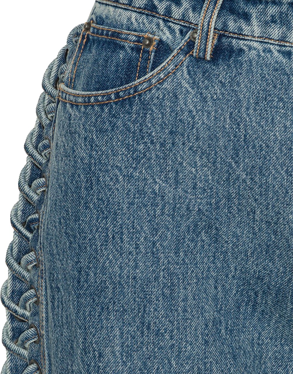 Rotate Jeans Vintage Blue Denim Blauw