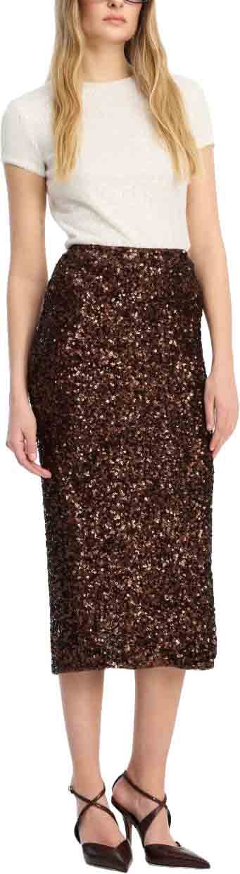 Rotate Skirts Brown Bruin