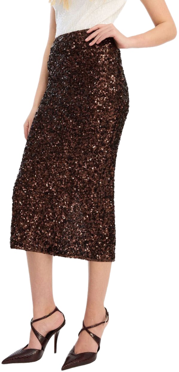 Rotate Skirts Chicory Coffee Bruin