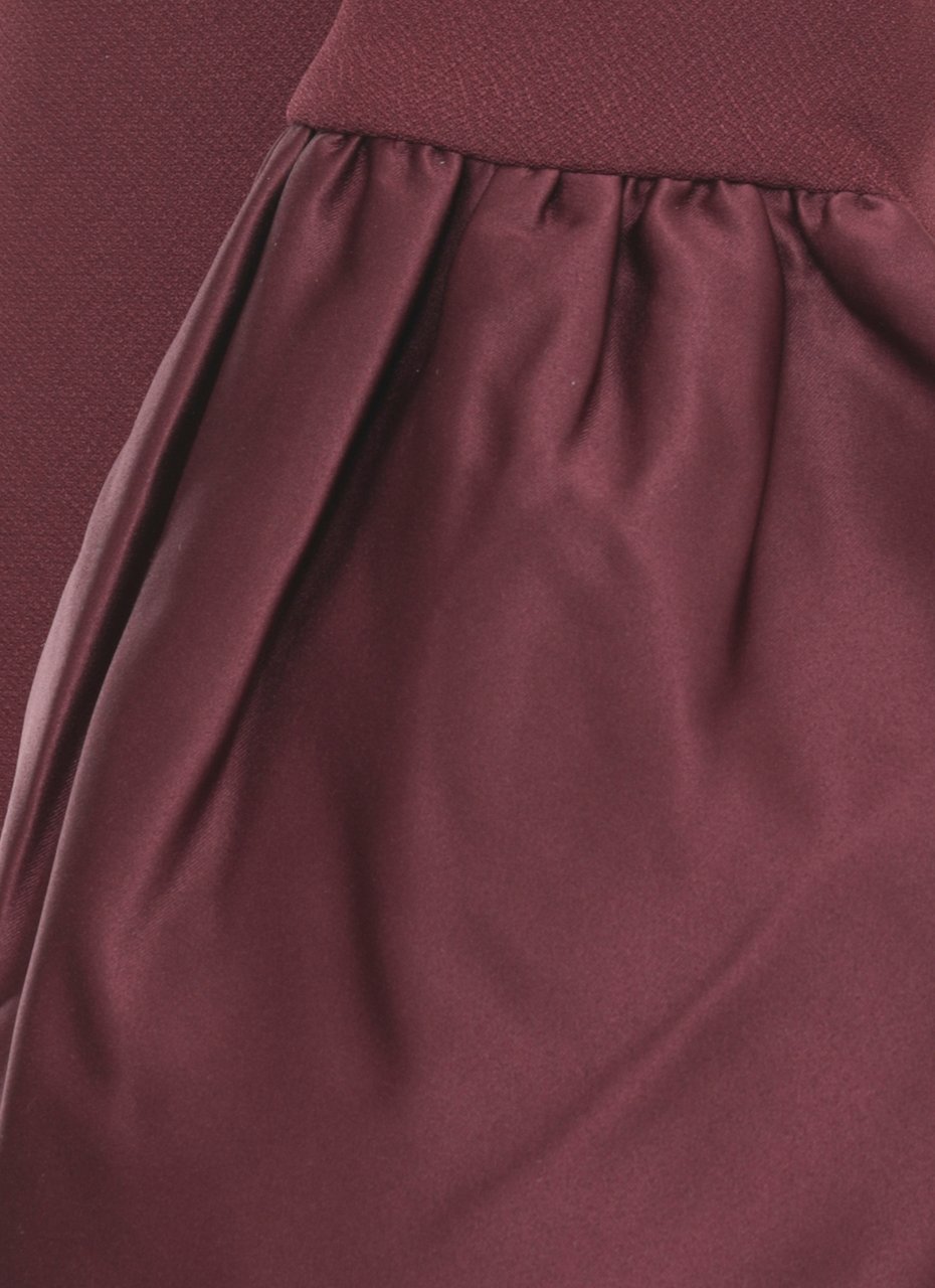 Rotate Dresses Burgundy Maroon