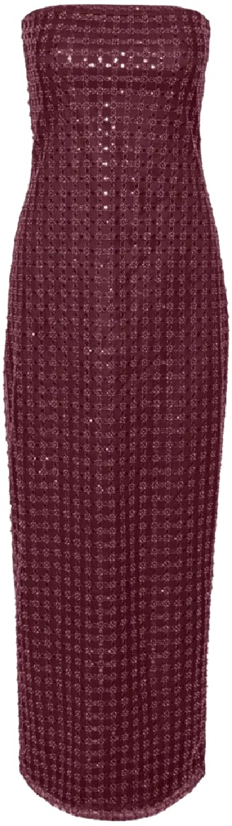 Rotate beaded maxi tube dress divers Divers