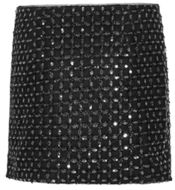 Rotate Skirts Black Zwart