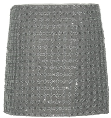 Rotate Skirts Silver Zilver