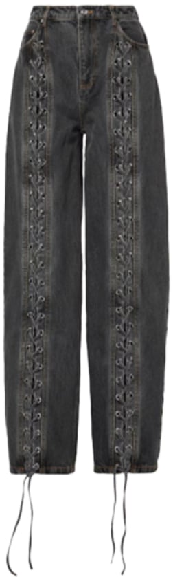Rotate Jeans Anthracite Grijs