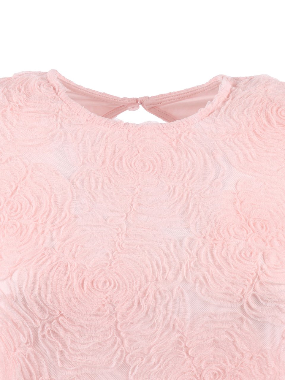 Rotate Orchid Ice Flower Mesh Mini Dress Roze