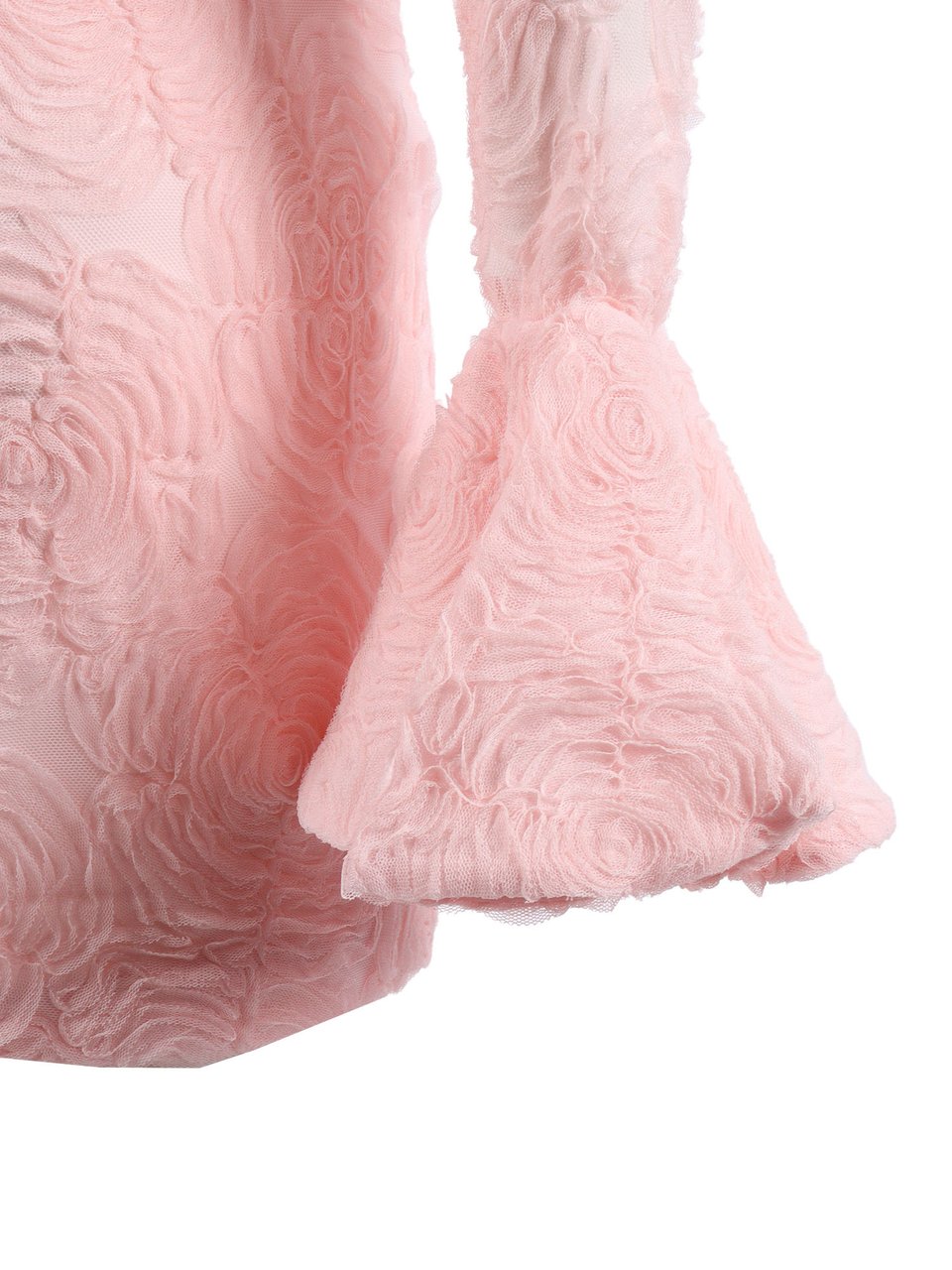 Rotate Orchid Ice Flower Mesh Mini Dress Roze
