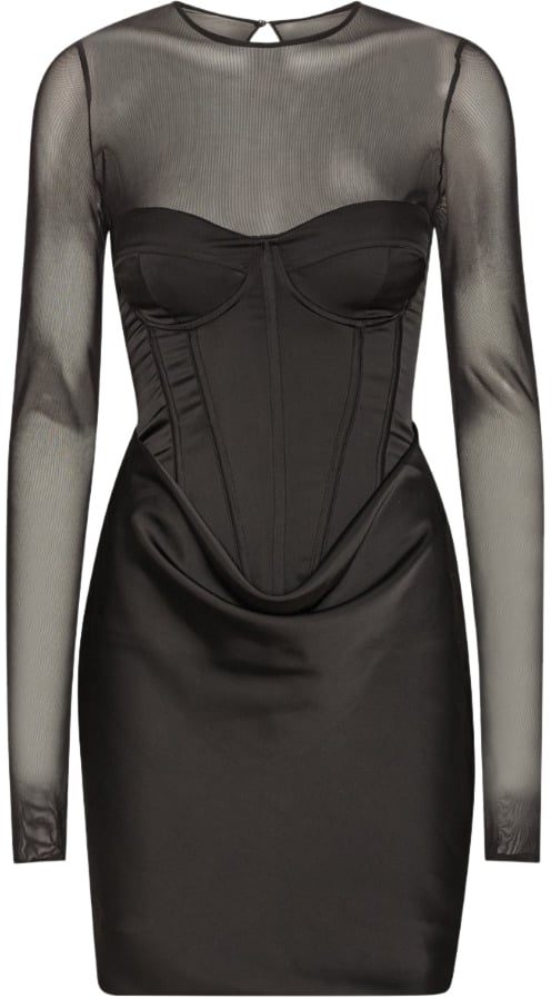 Rotate Dresses Black Zwart