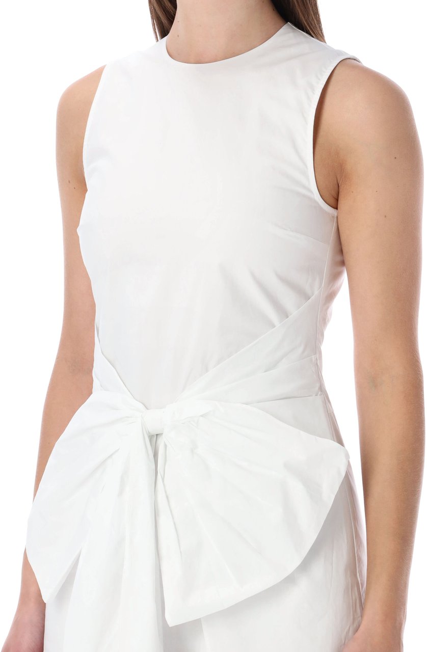 Rotate Bow Mini Dress Bianco Wit