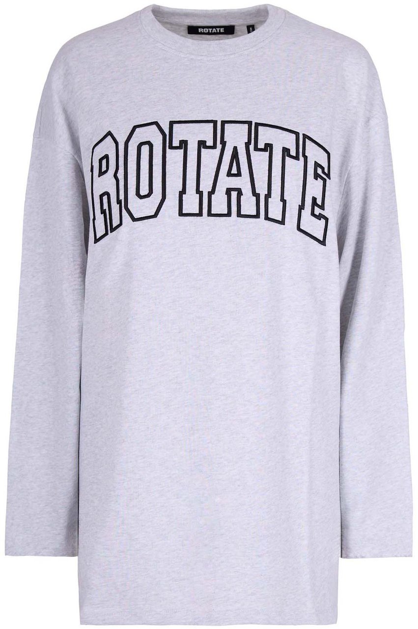 Rotate T-Shirts And Polos Light Grey Melange Grijs