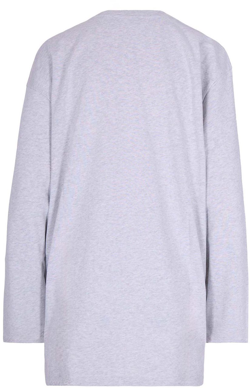 Rotate T-Shirts And Polos Light Grey Melange Grijs