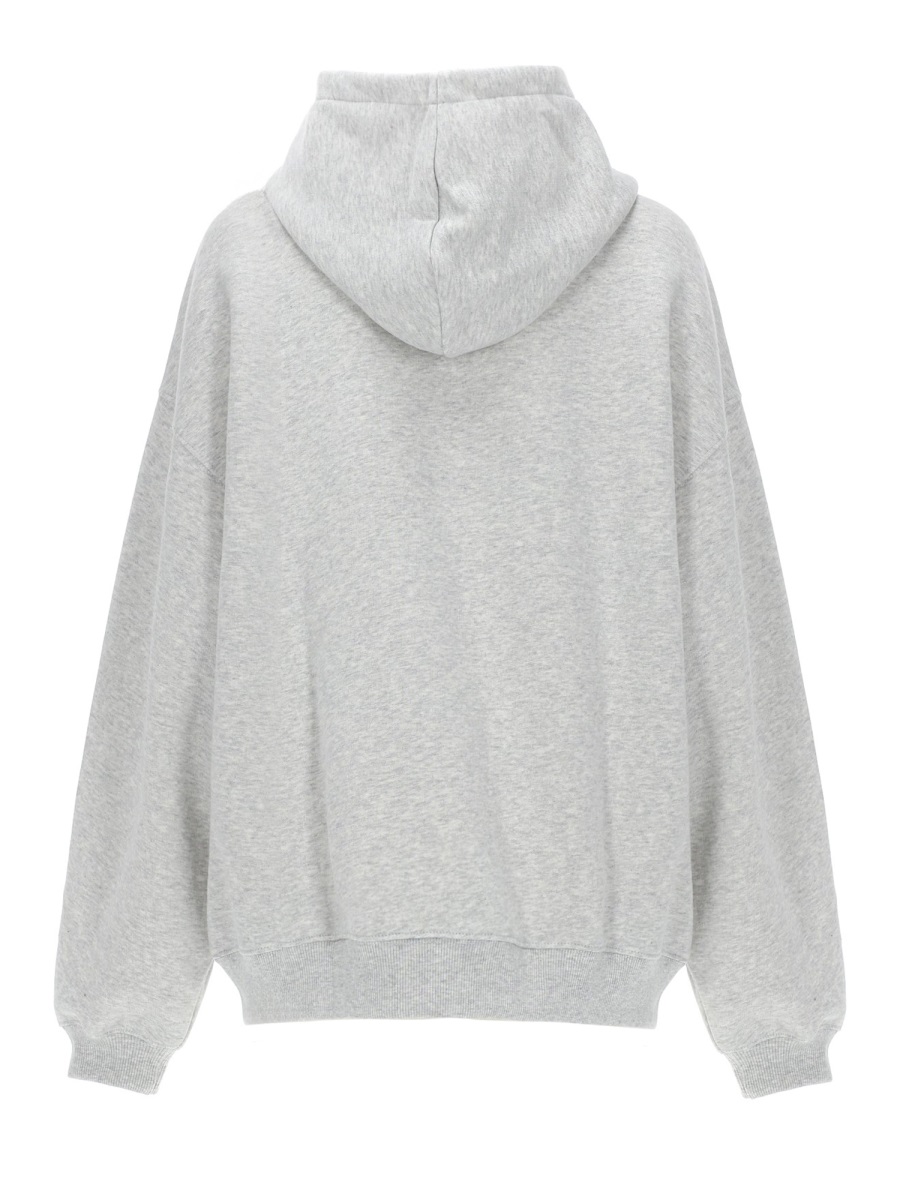 Rotate Organic Cotton Bold Arched Logo Sweatshirt Wit