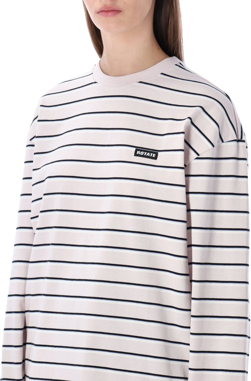 Rotate Striped Ls Tshirt Orchid Stripe Paars