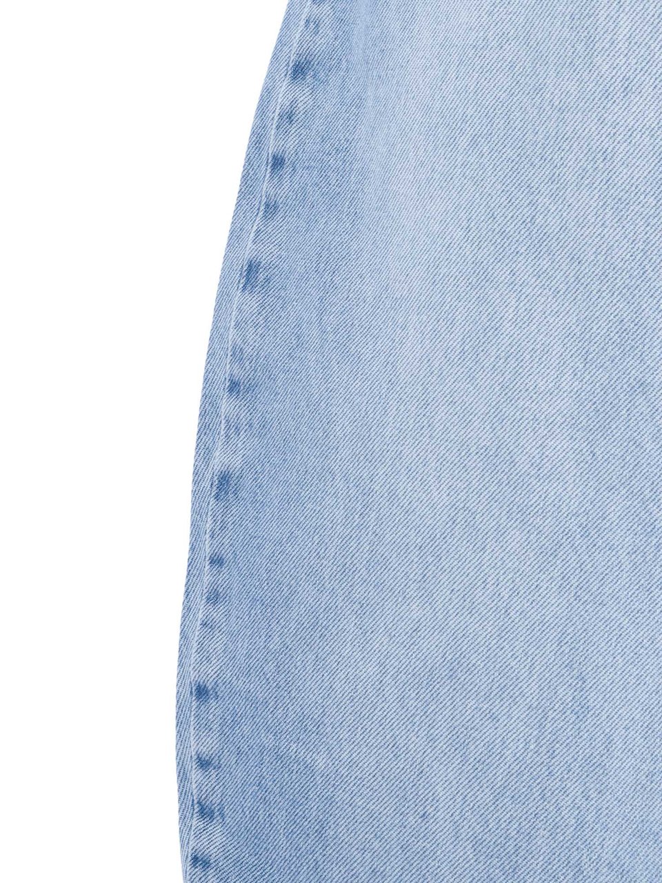 Rotate Blue Draped Barrel Leg Jeans Blauw